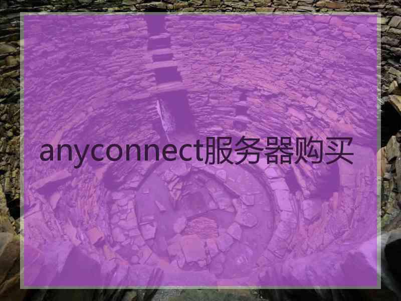 anyconnect服务器购买